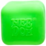 NeeDoh Nice Cube Glow - Green Glow Nice Cube, 1ct