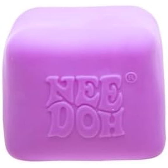 NeeDoh Nice Cube Glow - Purple Glow Nice Cube, 1ct