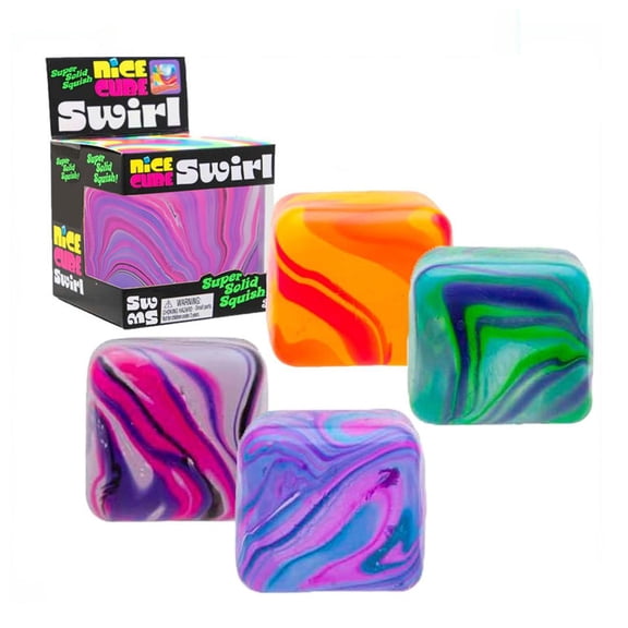 Neeoh Square Squeeze Sensory Toys, Stress Cube for Adults, Squishy Toys Stress Relief - High Density Squeeze Balls for Students Calming, Fidgets for Kid, Purple