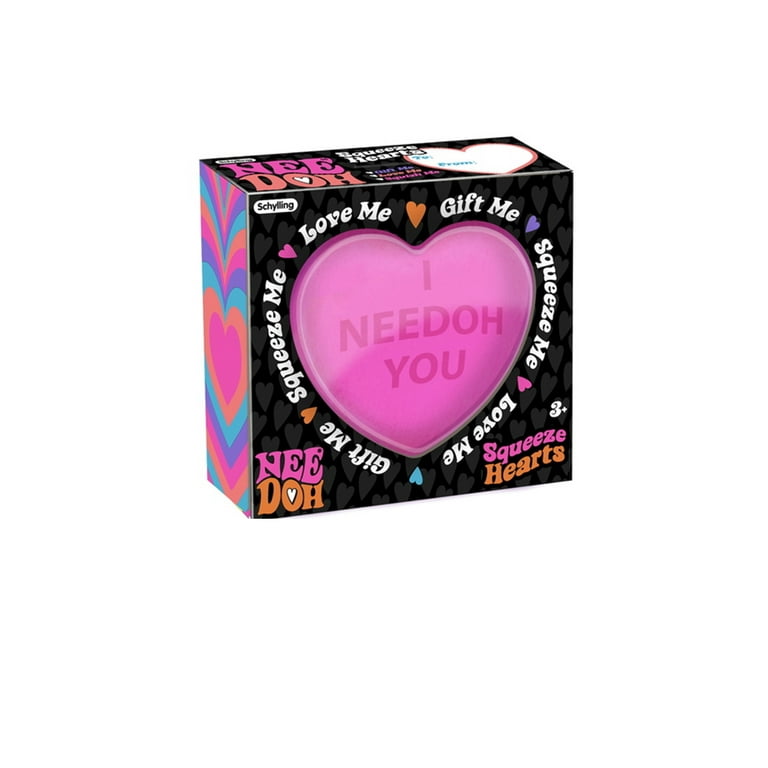 NeeDoh Squeeze Hearts Stress One per Orden Random Color Ages