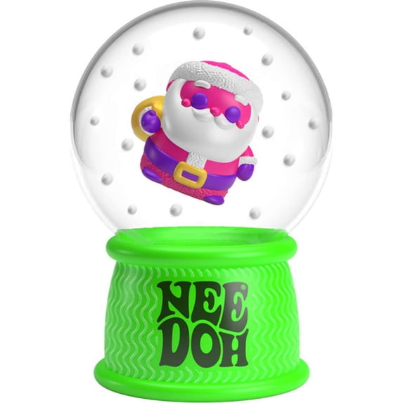 NeeDoh Squish n' Flow SanDoh Claus Snow Globe Stress Ball