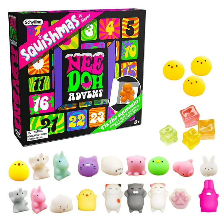 スクイーズ ニードー NeeDoh Squishmas アドベントカレンダー Nee Doh Squishmas Advent Calendar 2024,Christmas Squishy