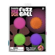 NeeDoh Teenie Fuzz Ball, 4 pack , mini stress reliever balls, trending great for gifts