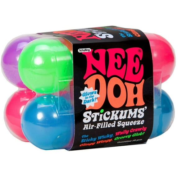 NeeDoh The Groovy Glob Stickums' Small Stress Ball 12-Pack