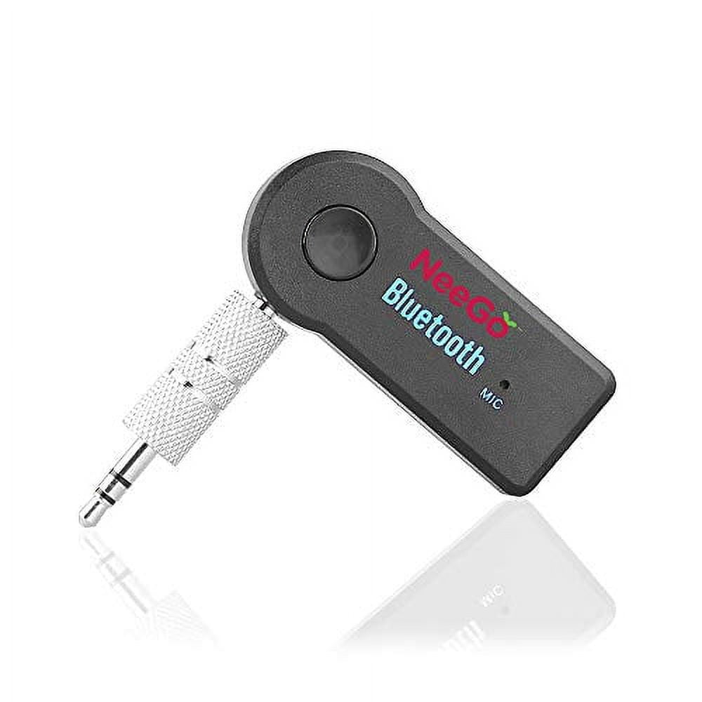 NeeGo Bluetooth Receiver Car Adapter Aux Audio Music Streaming 