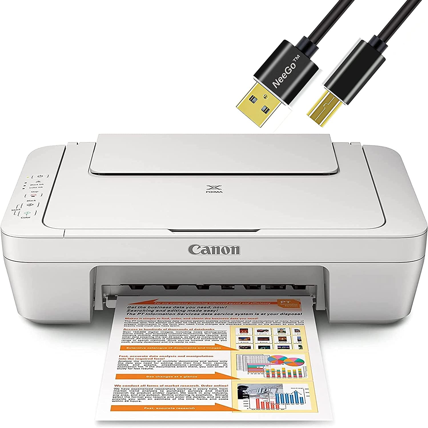 New Edible Canon Pixma MG2522 WHITE Wireless All-in-One Printer