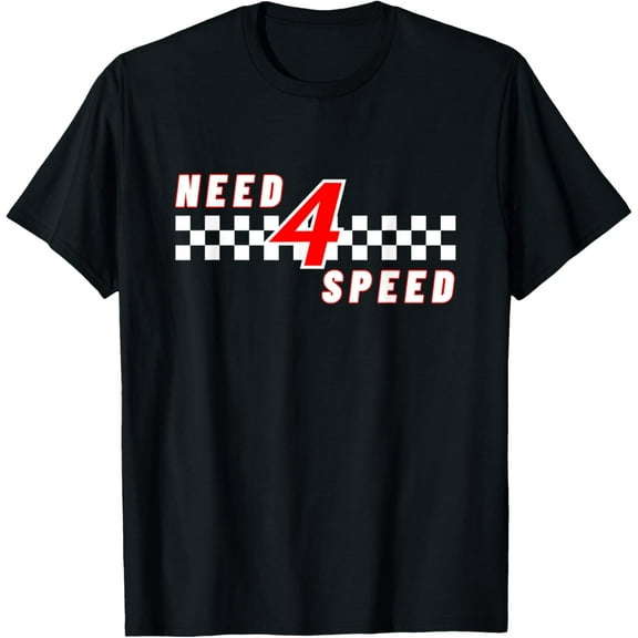 Need 4 Speed Birthday 4 Year Old Racing Car Driver T-Shirt