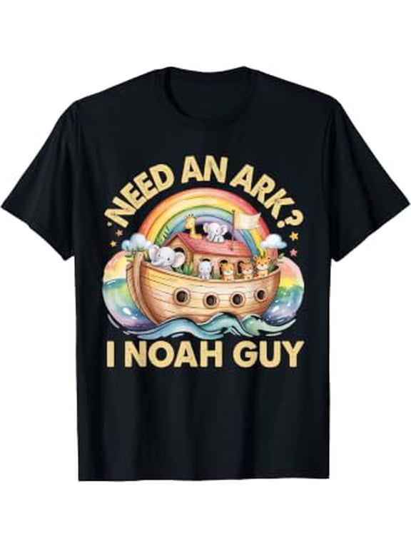 Need An Ark I Noah Guy Animals Christian Trendy Design For Celebration Events T-Shirt, Size S-5XL