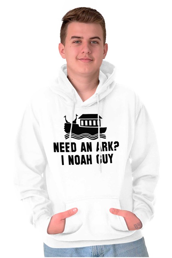Need An Ark? Noah Guy | Bible Pun Hoodie Sweatshirt Women Men Brisco Brands L