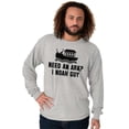 thumbnail image 1 of Need An Ark? Noah Guy | Bible Pun Plus Size Long Sleeve Graphic Tee Shirt Brisco Brands 3X, 1 of 5