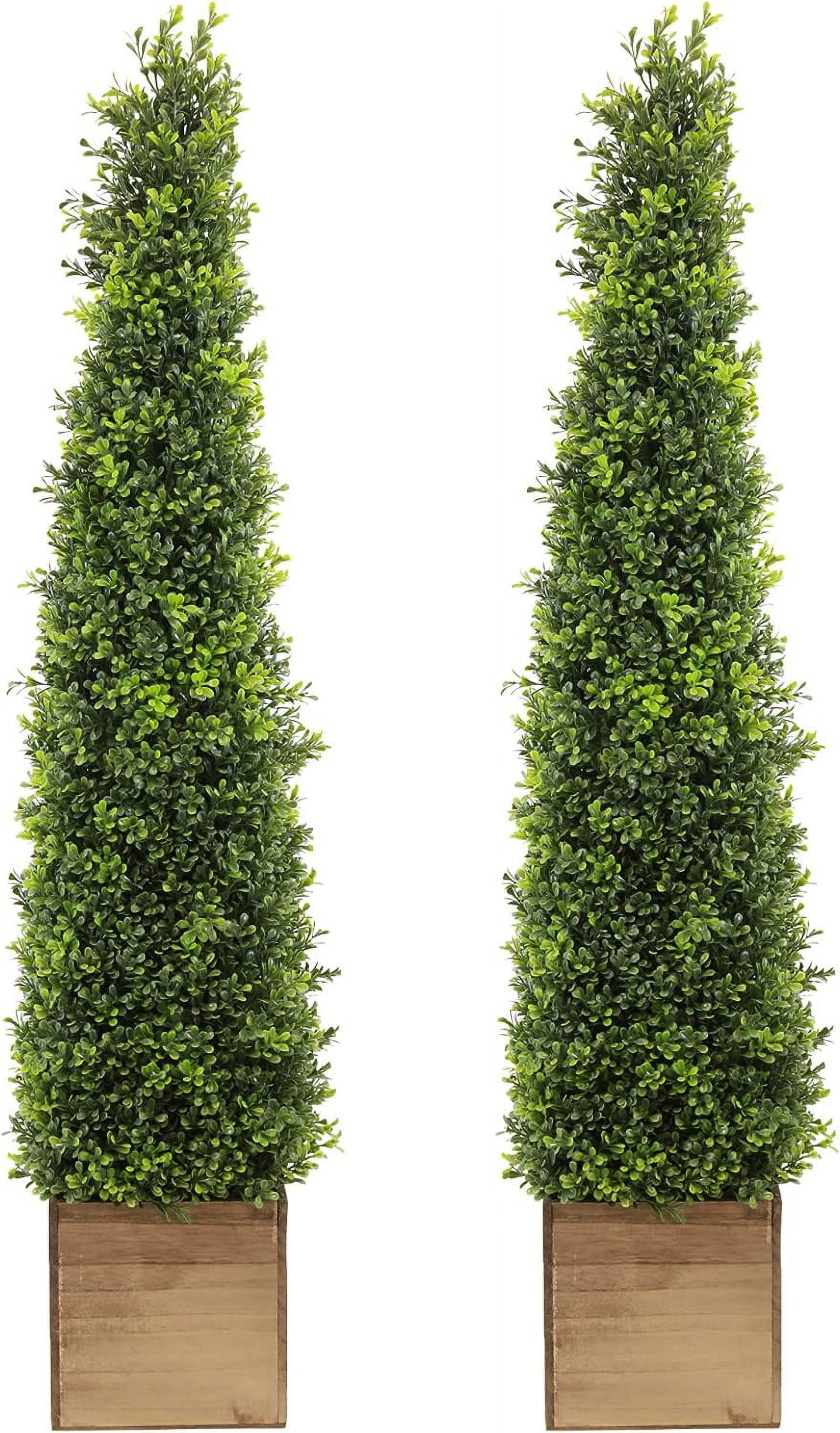 Need Artificial Boxwood Topiary Tree, Inch Tall (2 Pieces), Faux ...