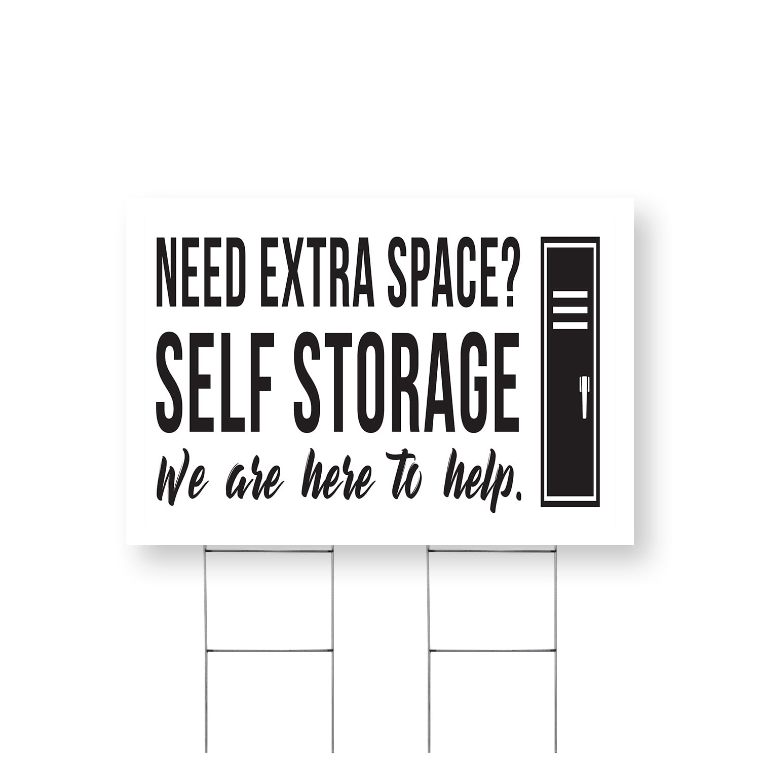 Need Extra Space Self Storage Yard Sign 24 Inch x 36 Inch Single Sided ...