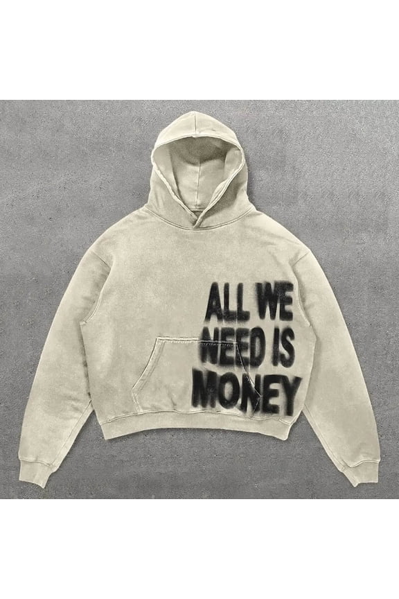 All We Need Felpa Donna Con Cappuccio Giacca Con Stampa Lettere Sweatshirt Punk Streetwear Hooded Thin Sweatshirt Women Women Hoodies with Zipper Womens Winter Hoodies Zip up Pullover Hooded