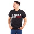 thumbnail image 1 of Need Hug Huge Amount Money Broke Plus Size Crewneck Graphic Tee Shirt Brisco Brands 2X, 1 of 5