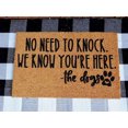 thumbnail image 1 of No Need To Knock We Know You'Re Here -The Dogs, Funny Doormat, Housewarming Gift, Welcome Mat, Funny Door Mat, Closing Gift Home Kitchen Bathroom Decoration Mat 16x24 inch, 1 of 7