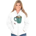 thumbnail image 1 of Need More Coffee Cute Funny Caturday Zip Hoodie Sweatshirt Women Brisco Brands X, 1 of 6