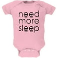 thumbnail image 1 of Need More Sleep Soft Baby One Piece Light Pink 0-3 M, 1 of 1