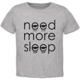 thumbnail image 1 of Need More Sleep Toddler T Shirt Heather 2T, 1 of 1