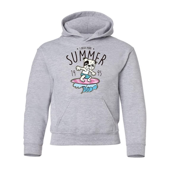 Need More Summer, Surfing Dog Hoodie Juniors -Image by Shutterstock, Medium