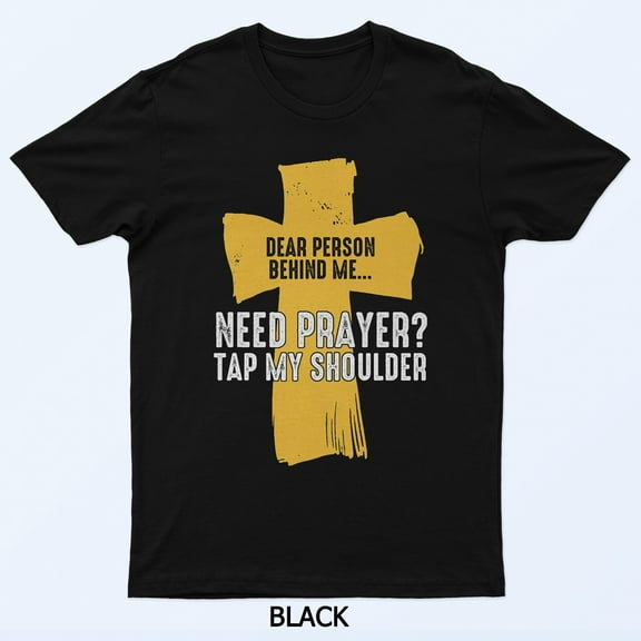 Need Prayer Tap My Shoulder Faith Christian Retro Graphic Shirt