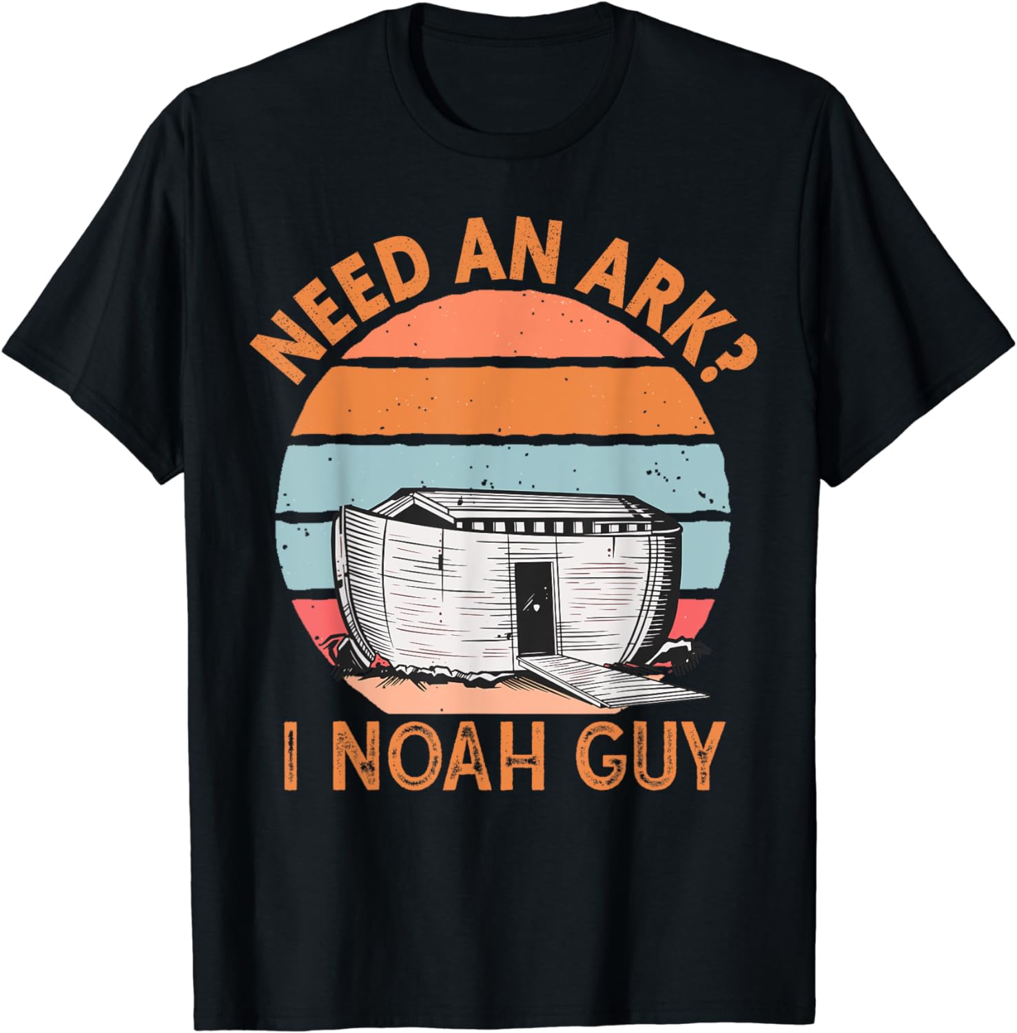 "Need An Ark? I Noah Guy" Funny Religious T-Shirt - Men's Or Women's Organic Cotton - View #6