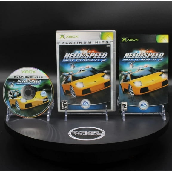 Restored Need for Speed: Hot Pursuit 2 Microsoft Xbox Platinum Hits Racing Game, Physical, 2 Offline Players
