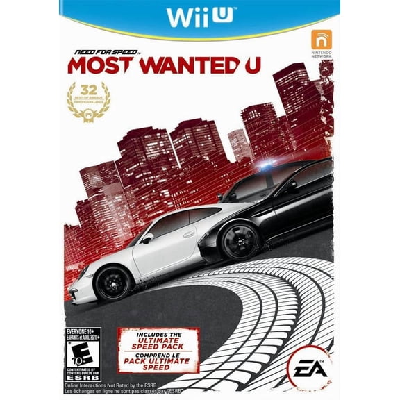 Restored Need for Speed Most Wanted U Nintendo Wii U Video Game Rating Pending