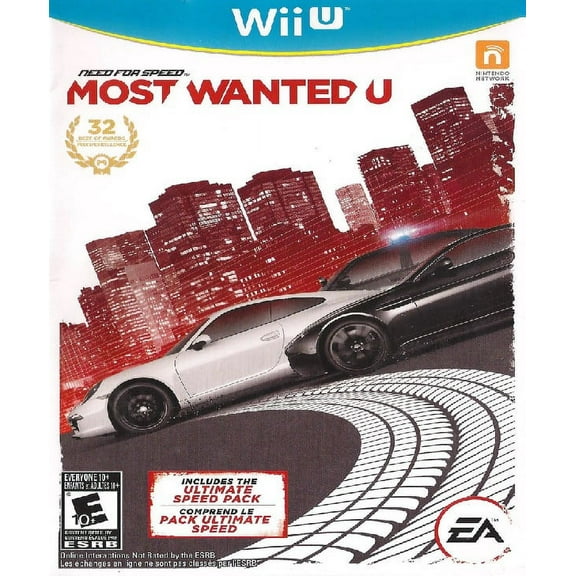 Restored Need for Speed: Most Wanted U by Electronic Arts, Nintendo Wii U, Racing Game, Physical