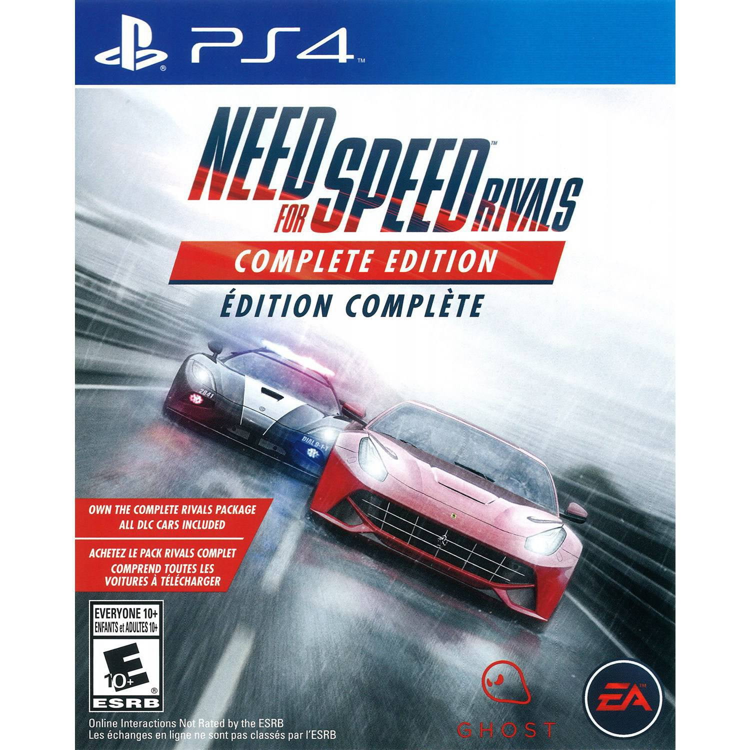 Need for Speed: Rivals - Replacement PS4 Cover and Case. NO GAME!!