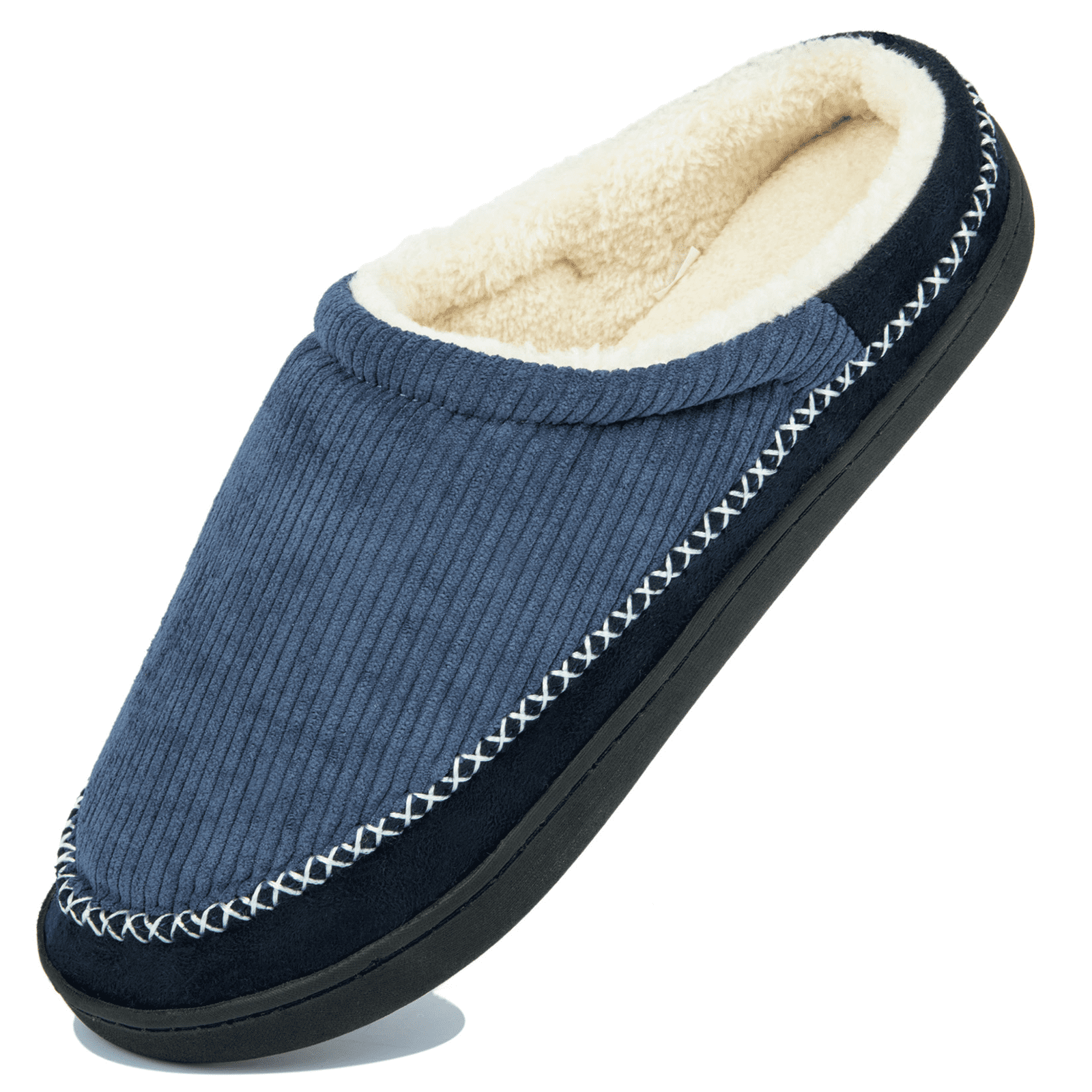 NeedBo Men's Indoor/Outdoor Slippers, Memory Foam House Shoes with Soft ...