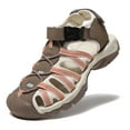 thumbnail image 1 of NeedBo Women's Closed Toe Sport Hiking Sandals Walking Outdoor Summer Athletic Sandals, Brown Pink Size 13, 1 of 7