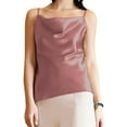 thumbnail image 1 of NeedBo Women's Silk Satin Tank Top V-Neck Camisole Sleeveless Loose Blouse Tank Shirt Spaghetti Strap XS-3XL, 1 of 7