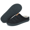 thumbnail image 2 of Needbo Men's Slippers Memory Foam Suede Plush Shearling Lined Warm 2 of 11