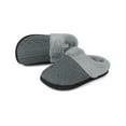 thumbnail image 1 of Needbo Women's Fuzzy Slippers Memory Foam House Outdoor Indoor Warm Soft Plush Lining Slip On Bedroom Shoes, Full Grey Size 10-11, 1 of 7