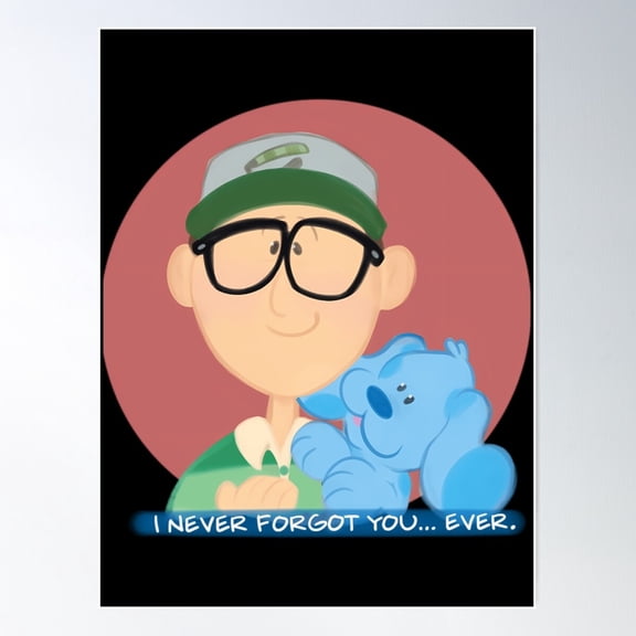 Needed Gifts Blues Clues Gift For Fans Poster Wall Art, Modern Wall Decor For Living Room Bedroom, 24x36 UNFRAMED