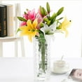 thumbnail image 1 of Needhep Artificial Flowers Foam Fake RosesFake Flowers Father's Day Gifts, Independence Day Artificial Flowers, Flower Decorations for Party, Outside Spring Decoration (Yellow), 1 of 9