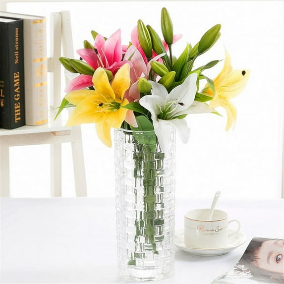Needhep Artificial Flowers Foam Fake RosesFake Flowers Father's Day Gifts, Independence Day Artificial Flowers, Flower Decorations for Party, Outside Spring Decoration (Yellow)