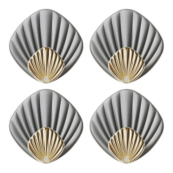 Needhep No Assembly Required Door Hanger Hook Towel Sticky Clear Hooks Waterproof, Banana Hook Hanger Holder Under-Cabinet Wall Mounted Coat Rack Heavy Duty Hooks, For Entryway (Gray)