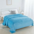thumbnail image 1 of Needhep Bed Blanket Anti-Static Fuzzy Soft Blanket Lightweight Summer Blanket,Thin Blankets For Summer,Lightweight Cotton Blanket, Blanket With Tassel (Sky Blue), 1 of 7