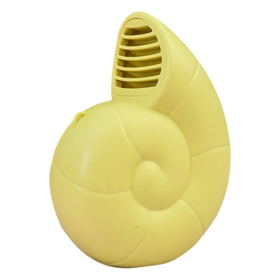 Needhep Bladeless Fan Powerful for Home,Dorm Room Fan, Mini Table Fan, Desk Fans Small Quiet Electric Plug In, Small Fans for Desk (Yellow)