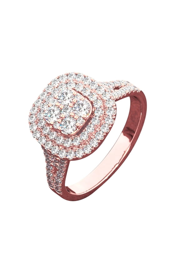 Diamond Ring Female Living Ring Heart-shaped Ring Hand Jewelry Ring, Premium Women Engagement Wedding Ring, Heart Finger Rings for Women Wedding Engagement Statement Jewelry (B)