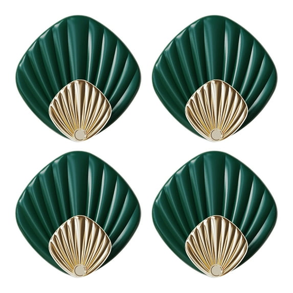 Needhep Door Hanger Organizer For Bedroom Multiple Uses Clear Wall Hooks And Command Strips, Heavy Duty Pegboard Gridwall Display Hook Wall Mounted Coat Hooks Rustproof, For Easy Use By Women (Green)