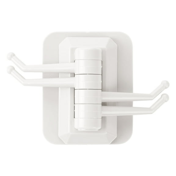 Needhep Door Hanger Organizer For Bedroom Wall Hangers Without Nails Self-Adhesive Traceless, Portable Waterproof Transparent Hooks Portable Wood Wall Hooks, For Kitchenware (White)