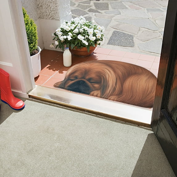 Needhep Easy Clean Low Profile Doormat Outdoor Entrance Black And White Checkered Rug, Entrance Rugs Indoor, 2024 New Multi-Purpose Outdoor Door Rug, Durable Natural Rubber (C)