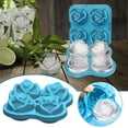 thumbnail image 1 of Needhep Easy-Release Plastic Silicone Ice TrayRound Ice Cube Mold Summer Necessities, Mini Ice Cube Trays for Freezer, Plastic Ice Cube Tray, Silicone Ice Cube Molds, (), 1 of 9