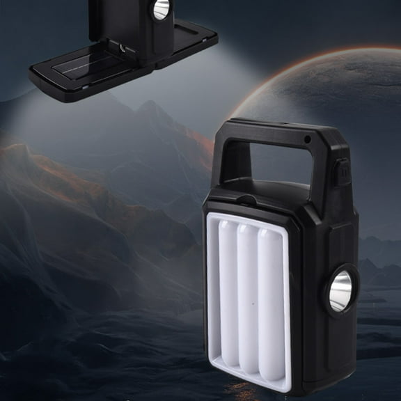 Needhep Emergency Handheld FlashlightClearance Security Flashlight, LEDFlashlight Outdoor, Multi-Purpose Solar Battery Flashlight for Night Working (B)