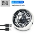 thumbnail image 1 of Needhep Fan With Adjustable,Night Stand Fans for Bedrooms, Ultra Quiet Fan For Bedroom, Mini Oscillating Fan, Auto Fan for Cars (Silver), 1 of 5