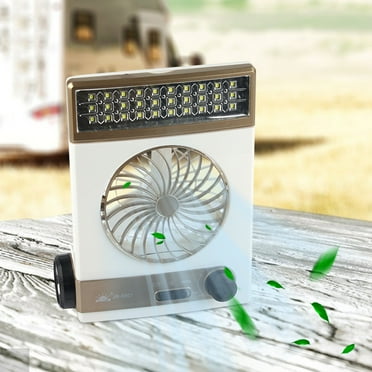 Needhep Fans With 4 Speeds,Electric Fans for Home, Small Travel Fan for Sleeping, Table Fan Oscillating, White Fan for Bedroom (Gold)