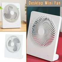 Needhep Foldable Desk Fan With Base,Small Battery Operated Fan, Remote Fans for Bedroom, Quiet Room Fan, Small Clip Fan (white)