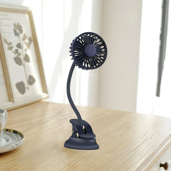 Needhep Hands Free Bladeless Fan,Summer Fan, Small Travel Fan for Sleeping, Small Wall Mount Fan, Fan for Office (Blue)